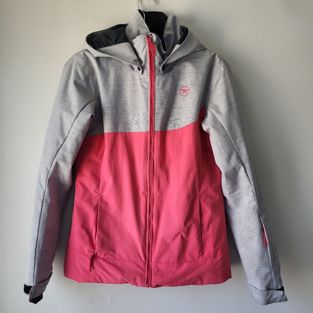 Rossignol Girls Pink Gray Ski Snowboard Winter Jacket Sz 16
